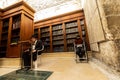 The library of the holy books inside the synagogue in the cave of the Western Wall Royalty Free Stock Photo