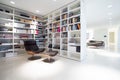 Library inside expensive, modern residence Royalty Free Stock Photo