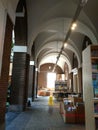 Library interior columns