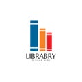 Library logo vector icon illustration