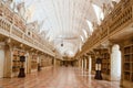 Library in the Mafra National Palace, Portugal Royalty Free Stock Photo