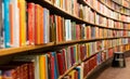 Library with many shelves and books Royalty Free Stock Photo