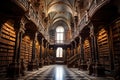 The library of Oxford University, AI Generated