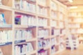 Library room interior blur background Royalty Free Stock Photo