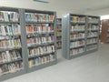 library shelves