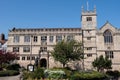 The library and statue of Charles Darwin Shrewsbury Shropshire September 2020