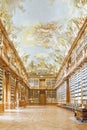 Library in Strahov monastery in Prague. Royalty Free Stock Photo