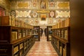 The library at the teatro anatomico in Bologna Royalty Free Stock Photo