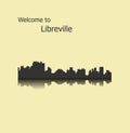 Libreville, Gabon city silhouette