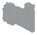 Libya administrative map