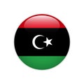 Libya flag on button