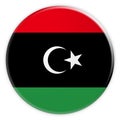 Libya Flag Button, News Concept Badge Royalty Free Stock Photo
