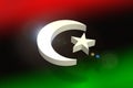 Libya flag concept Royalty Free Stock Photo
