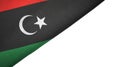 Libya flag left side with blank copy space Royalty Free Stock Photo
