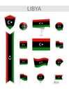 Libya Flat Flag Collection Royalty Free Stock Photo