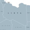 Libya political map