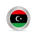Libya`s national flag is isolated in official colors Royalty Free Stock Photo