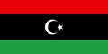 Libya`s national flag is isolated in official colors Royalty Free Stock Photo