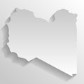 Libya vector country map silhouette