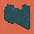 Libya vintage map.
