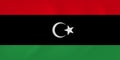 Libya waving flag