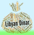 Libyan Dinar Represents Foreign Exchange And Broker Royalty Free Stock Photo