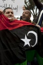 Libyan Embassy Protest Royalty Free Stock Photo