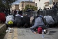 Libyan Embassy Protest Royalty Free Stock Photo