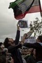 Libyan Embassy Protest Royalty Free Stock Photo