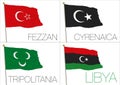 Libyan regional flags