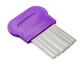 Lice comb with multiple fine teeth for effective lice removal and scalp care Royalty Free Stock Photo