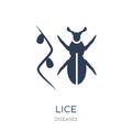 Lice icon. Trendy flat vector Lice icon on white background from Royalty Free Stock Photo