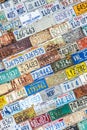 License plate background texture pattern wall