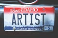 License Plate in Idaho
