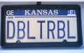 License Plate in Kansas