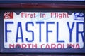 License Plate in North Carolina Royalty Free Stock Photo
