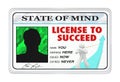 License to Succeed Permission for Successful Life Royalty Free Stock Photo