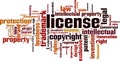 License word cloud Royalty Free Stock Photo