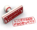 Licensed products. Seal and imprint