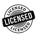 Licensed rubber stamp
