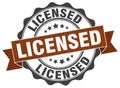 licensed seal. stamp Royalty Free Stock Photo