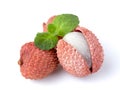 Lichee close up Royalty Free Stock Photo
