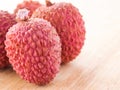 Lichee close up Royalty Free Stock Photo