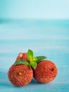 Lichee fruit close up