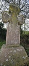 Lichen covered Memorial Cross