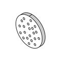 lichen planus skin disease isometric icon vector illustration Royalty Free Stock Photo