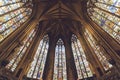 Interiors of Lichfield Cathedral - Lady Chapel Stained Glasses a