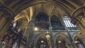 Interiors of Lichfield Cathedral - Organ in Choir, view from Sou