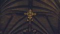 Interiors of Lichfield Cathedral - Rood Screen Details - Decorated Cross