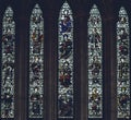 Interiors of Lichfield Cathedral - Stained Glass in North Transept B